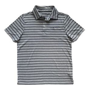 Vineyard Vines Striped Polo Shirt Size L(16)